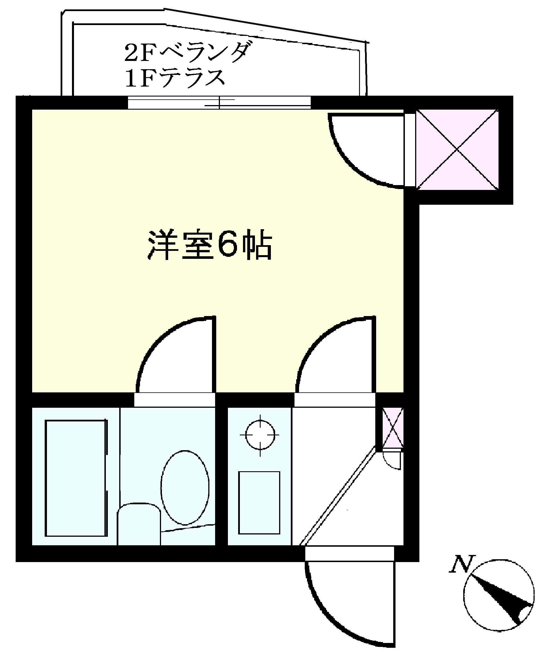 中野区南台のマンションの間取り