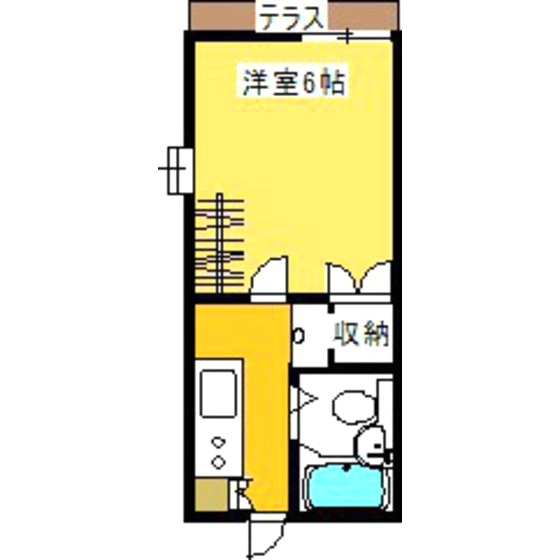 コーポ山内第２の間取り