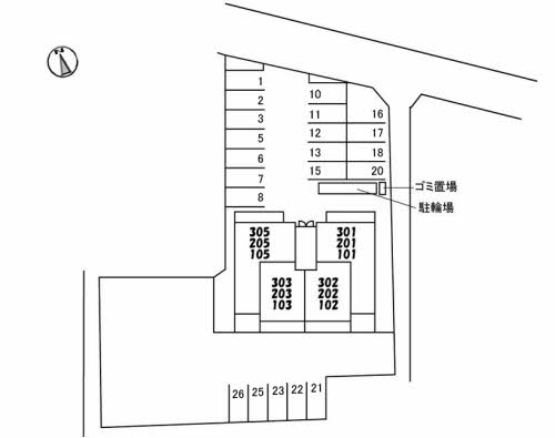 駐車場　2台分確保可