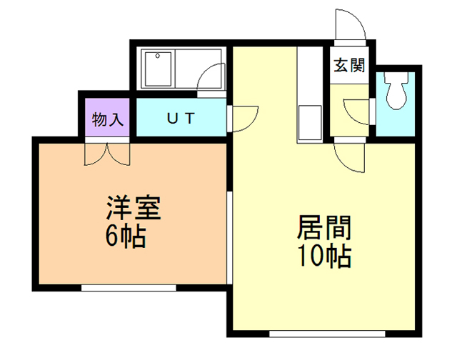 函館市杉並町のマンションの間取り