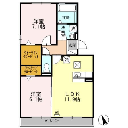 ウィルモアＭ２の間取り