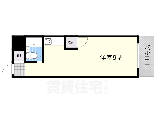 豊中市西緑丘のマンションの間取り