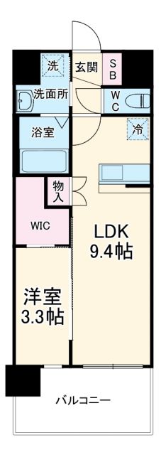 セレニテ江坂ミラクの間取り