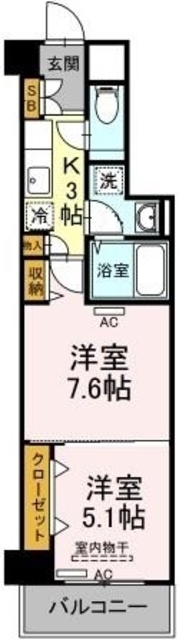 Hill Flat Osakiの間取り