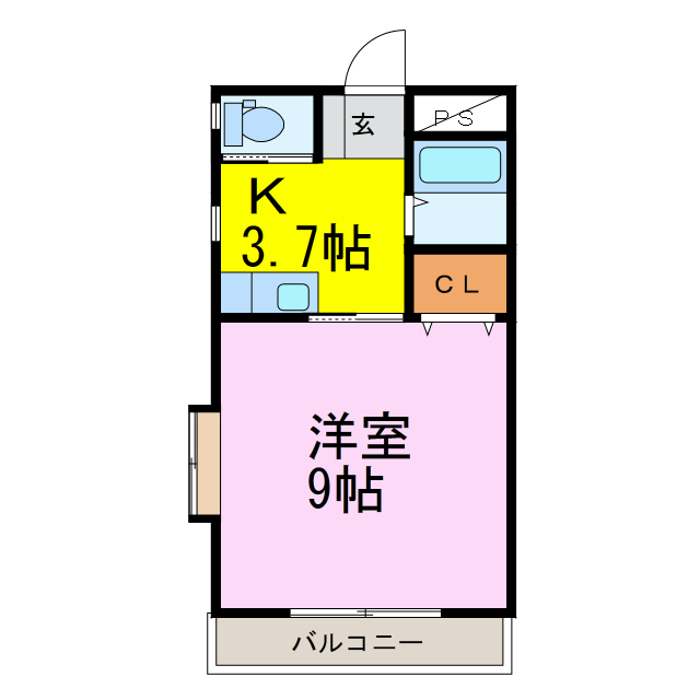 ラフォーレ・ミッキーの間取り