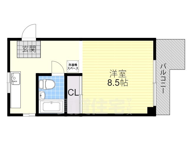 大津市中央のマンションの間取り