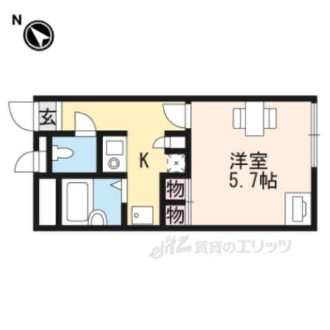 レオパレスアビデ松原町の間取り写真