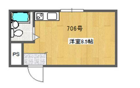 大阪市北区天満のマンションの間取り