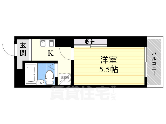 高槻市西町のマンションの間取り