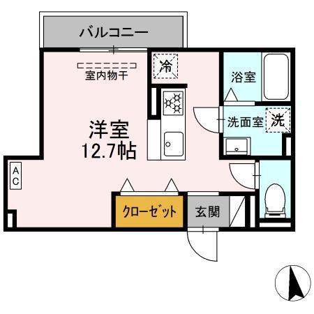 Ｄ－Ｈｉｌｌｓ城北IIの間取り