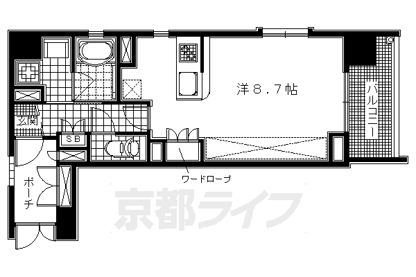 【ベラジオ五条堀川の間取り】