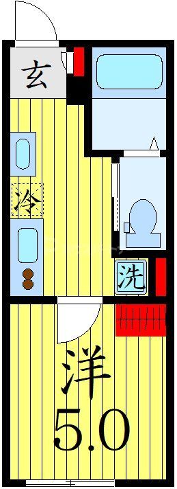 足立区大谷田のマンションの間取り