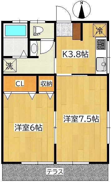 ファミール八木山東の間取り