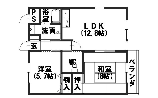 レヴェンテ翠香の間取り