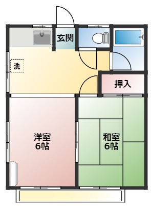 第10さんえいハイツの間取り