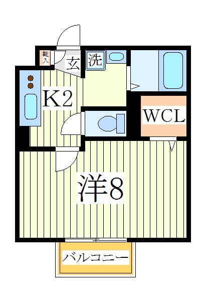 【流山市大字東深井のアパートの間取り】