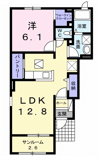 ジェルメフルールIIの間取り