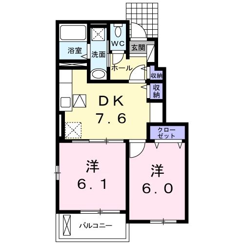 ベイサイド　コッティ　IIの間取り