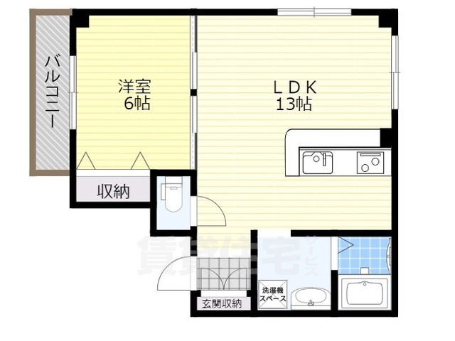 堺市堺区熊野町東のマンションの間取り