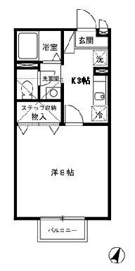 セジュール馬場の間取り