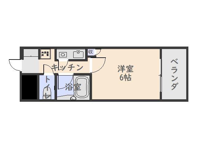 トーカンキャステール鹿児島駅前５０６号室の間取り