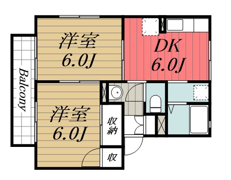 ハイランド　Bの間取り