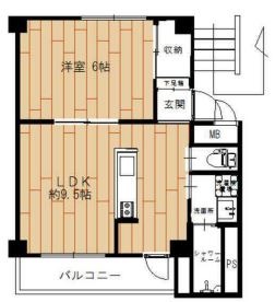 倉敷市真備町有井のマンションの間取り