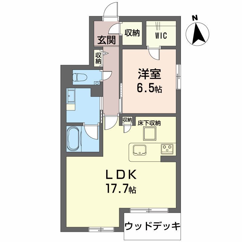 シャーメゾンヒルズの間取り