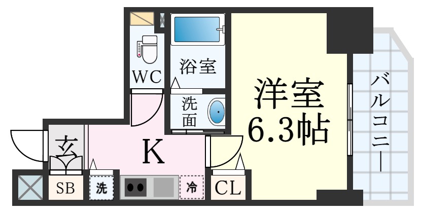 LEGESTA神戸ガーデンパレスの間取り