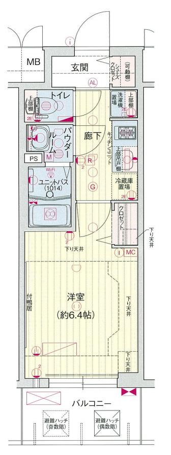 プレサンス梅田北ディアの間取り