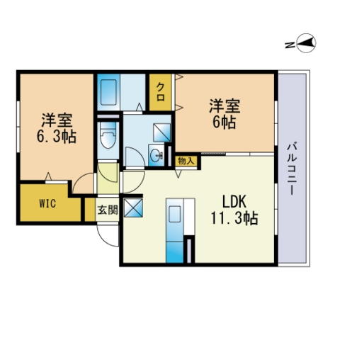 イルマーレ3の間取り