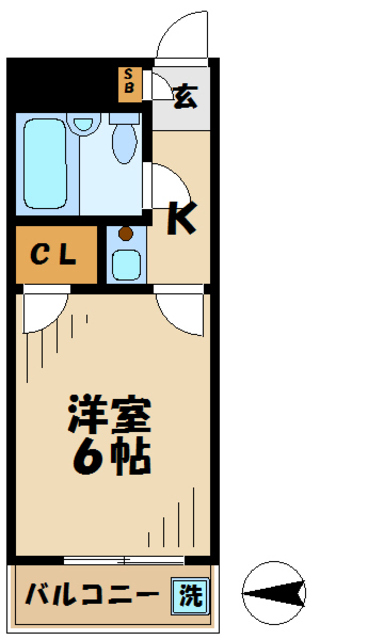 TISマンション堀之内の間取り