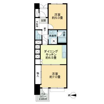 渋谷区代々木のマンションの間取り