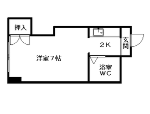 クィーン南５条の間取り