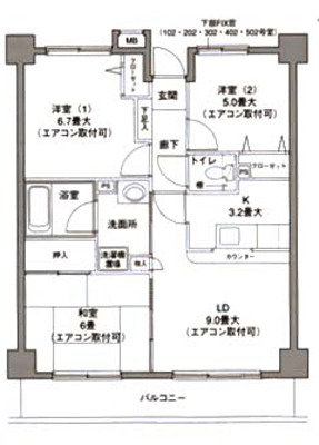 エターナル・サンライズの間取り