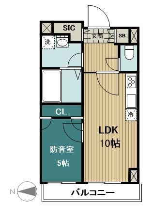 府中市住吉町のマンションの間取り