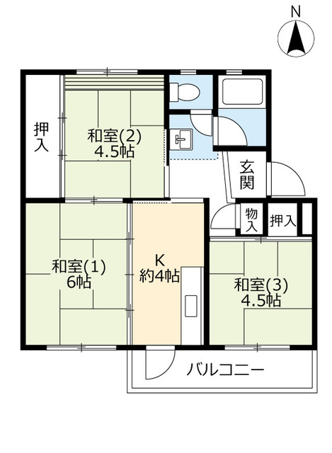 ＵＲ石山の間取り