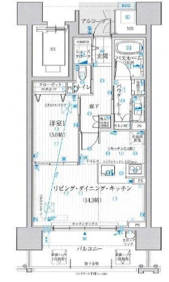 リフローレ浜松中央の間取り