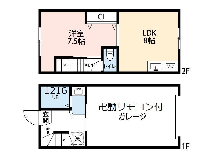 ガレージCUBE３の間取り