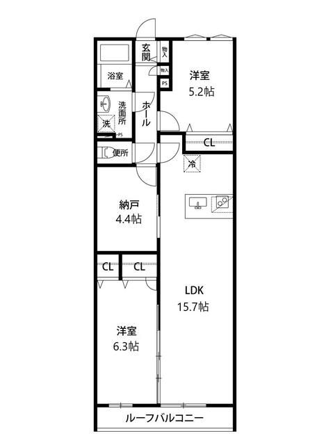 目黒区洗足のアパートの間取り