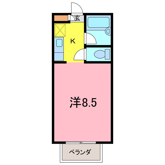 サンレスト湯山Bの間取り