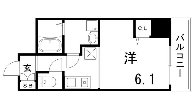 Kitano Flats Plusの間取り