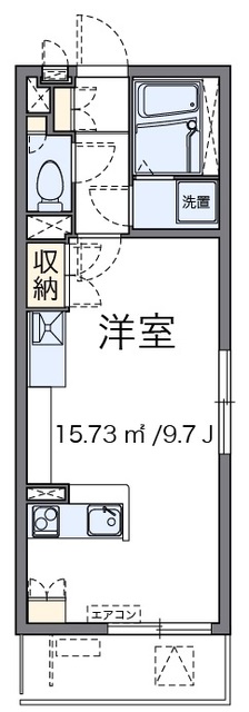 新宿区東五軒町のマンションの間取り