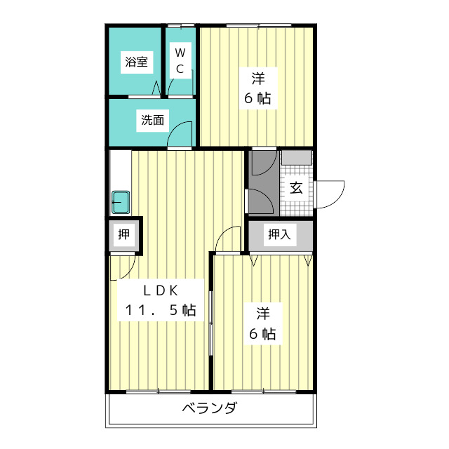 シティライフ朝日ヶ丘の間取り