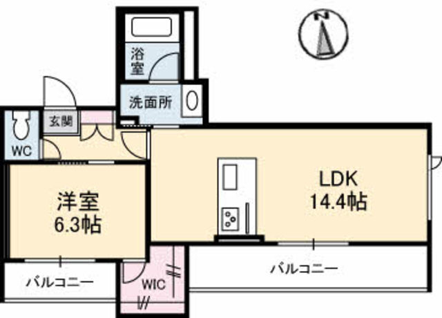 べレオガーデンズ弥右衛門の間取り