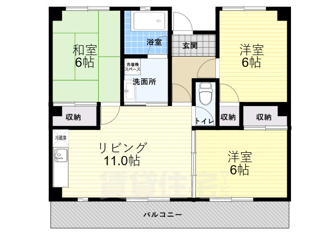 エクセル千里の間取り