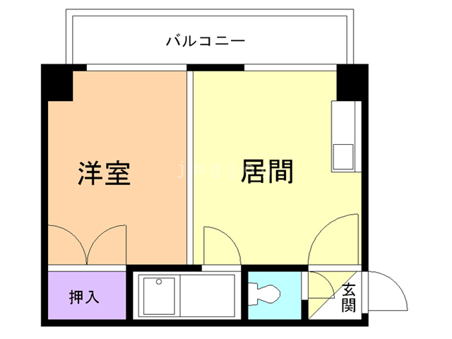 札幌市白石区東札幌五条のマンションの間取り