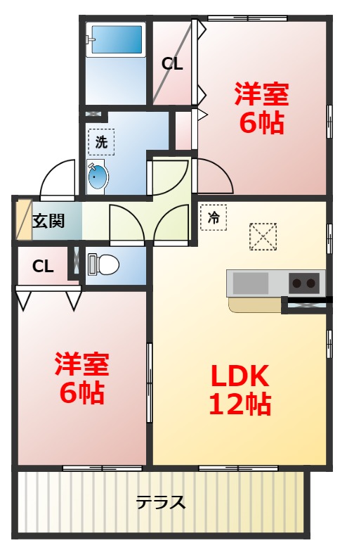 コートセルポアAの間取り