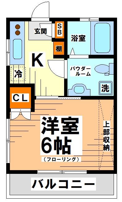 世田谷区北沢のマンションの間取り