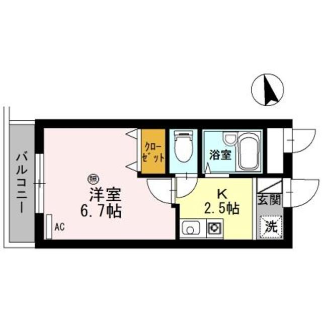 和歌山市栄谷のマンションの間取り